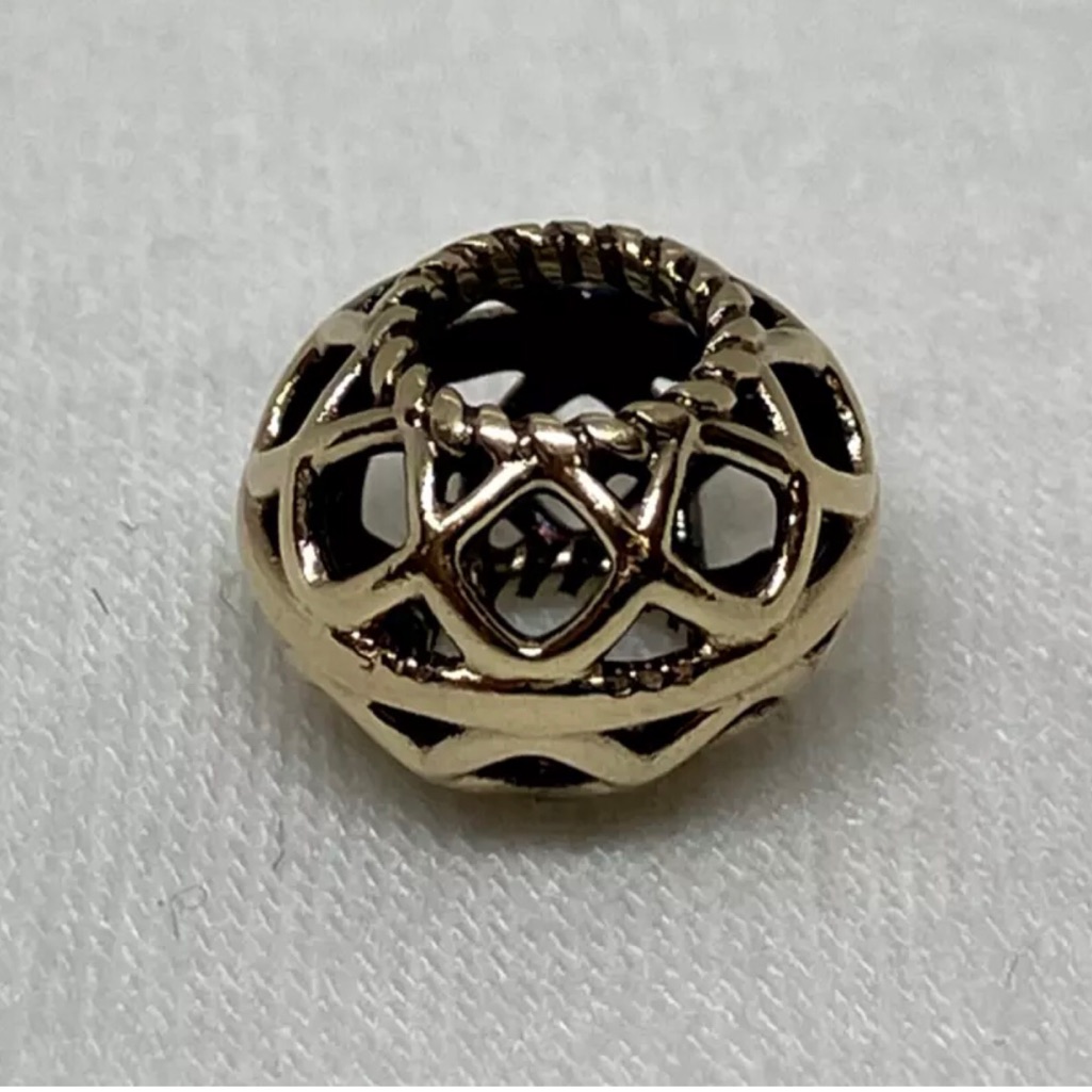 Pandora Solid 14k Open Lattice Charm